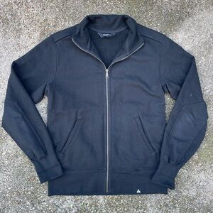 American Giant Men's Black Zip-Up Sweater